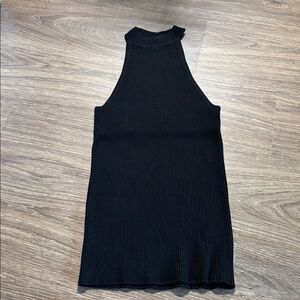 NWOT Anthropologie Mock Neck Tank small black